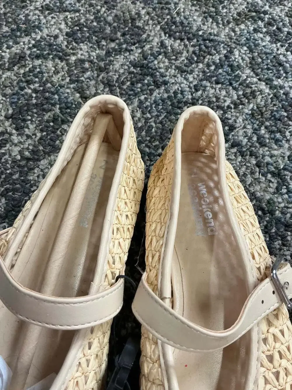 Weekend Academy Girls Woven Mary Jane Ballet Flats